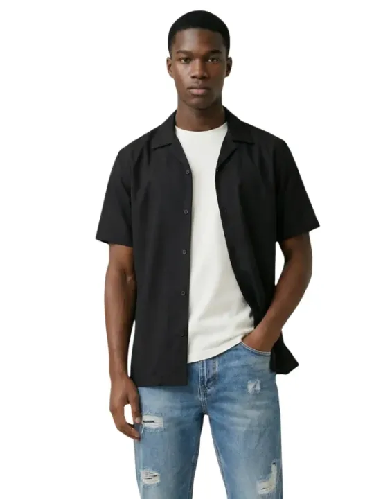 Gianni Lupo Herren Hemd Schwarz | online kaufen