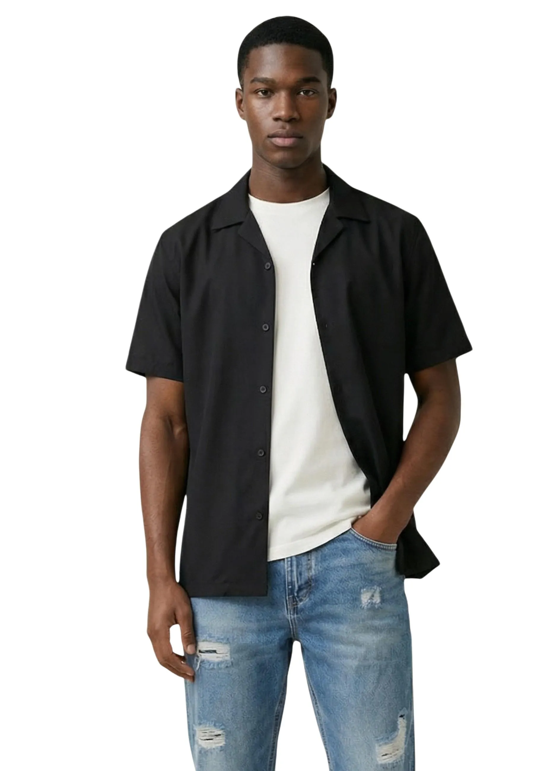 Herren Hemd Schwarz 511705