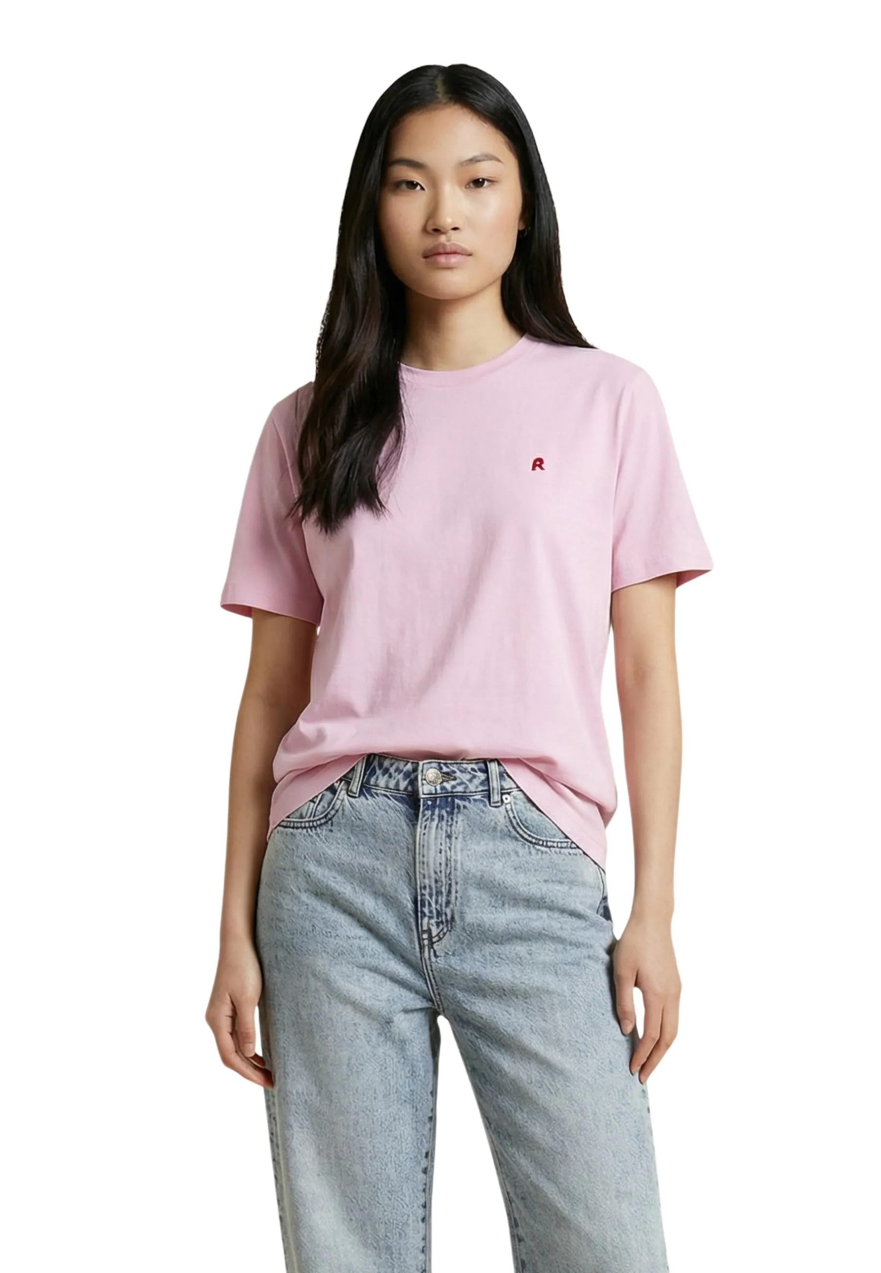 Replay Damen T-Shirt Rosa 511526