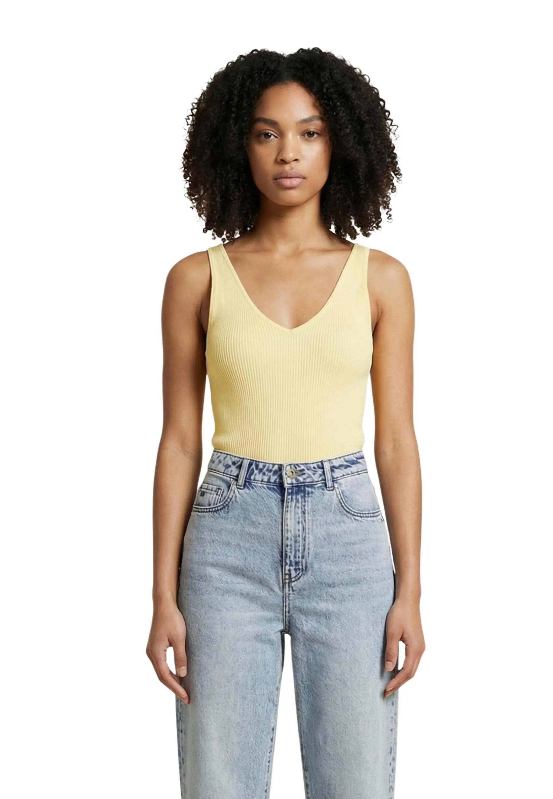 Damen Tank-Tops Gelb 511489
