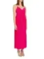 Fuchsia pinkes Abendkleid mit Trägern