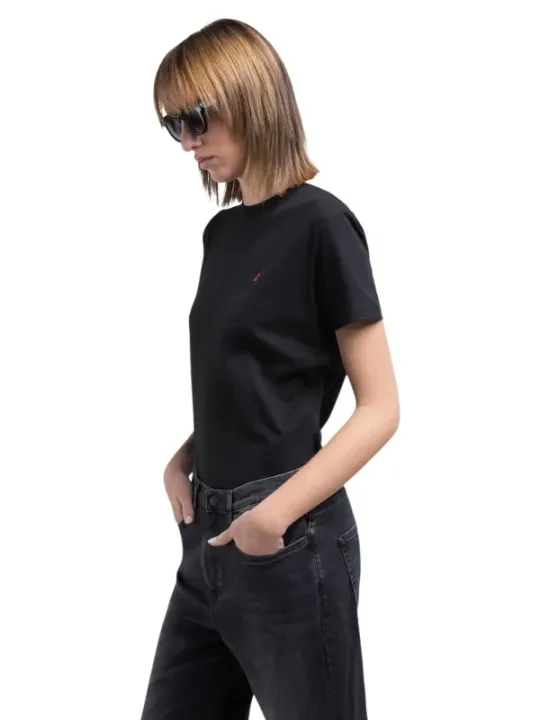 Replay Damen T-Shirt Schwarz | online kaufen