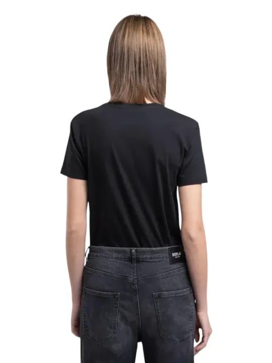 Replay Damen T-Shirt Schwarz | online kaufen