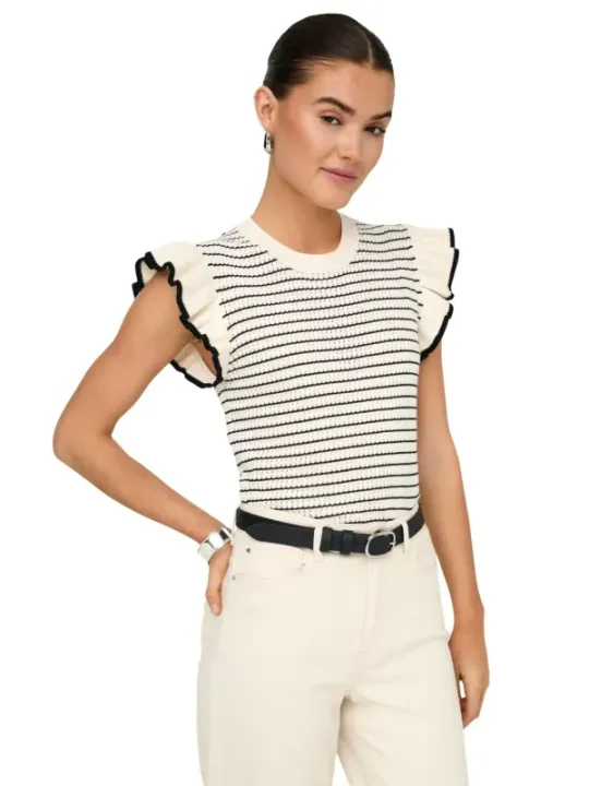 Jacqueline De Yong Damen Pullover Beige | online kaufen