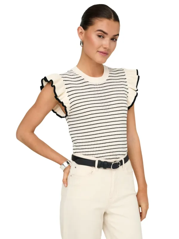 Jacqueline De Yong Damen Pullover Beige | online kaufen