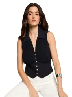 Morgan De Toi Damen Bluse Blau | online kaufen