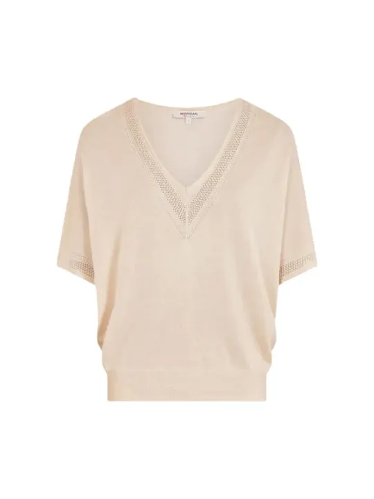 Morgan De Toi Damen Pullover Beige | online kaufen
