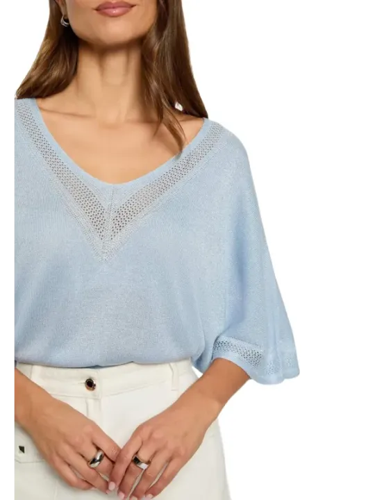 Morgan De Toi Damen Pullover Azurblau | online kaufen