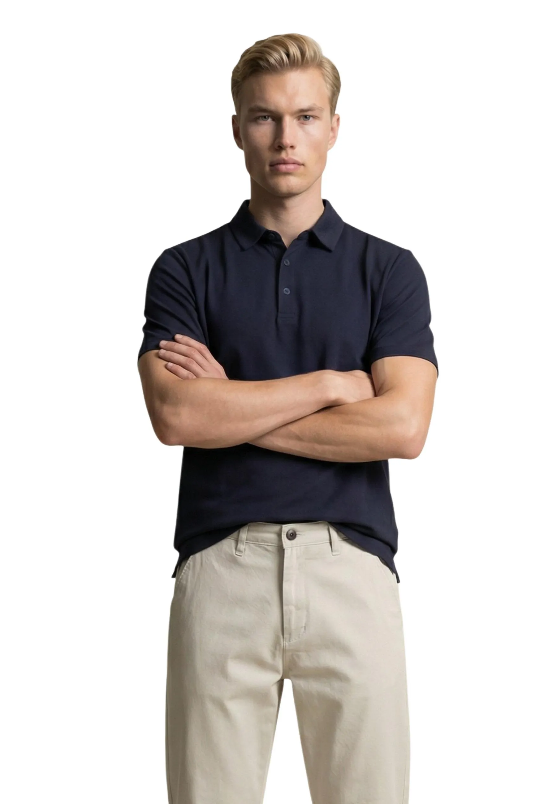 Yos Herren Polo Blau 517071