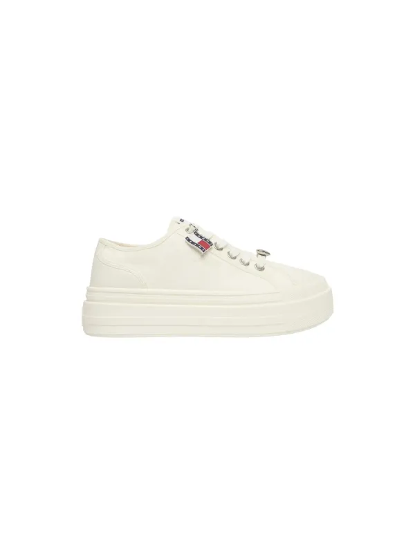 Tommy Hilfiger Jeans Damen Sneaker Beige | online kaufen