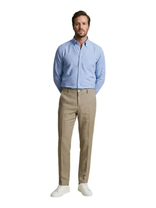 Borghese Herren Hose Kamelhaarfarben | online kaufen