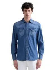 Replay Herren Hemd Azurblau | online kaufen