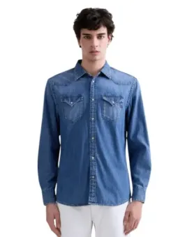 Replay Azurblau Herrenhemd mieten - Flex-Fashion Verleih