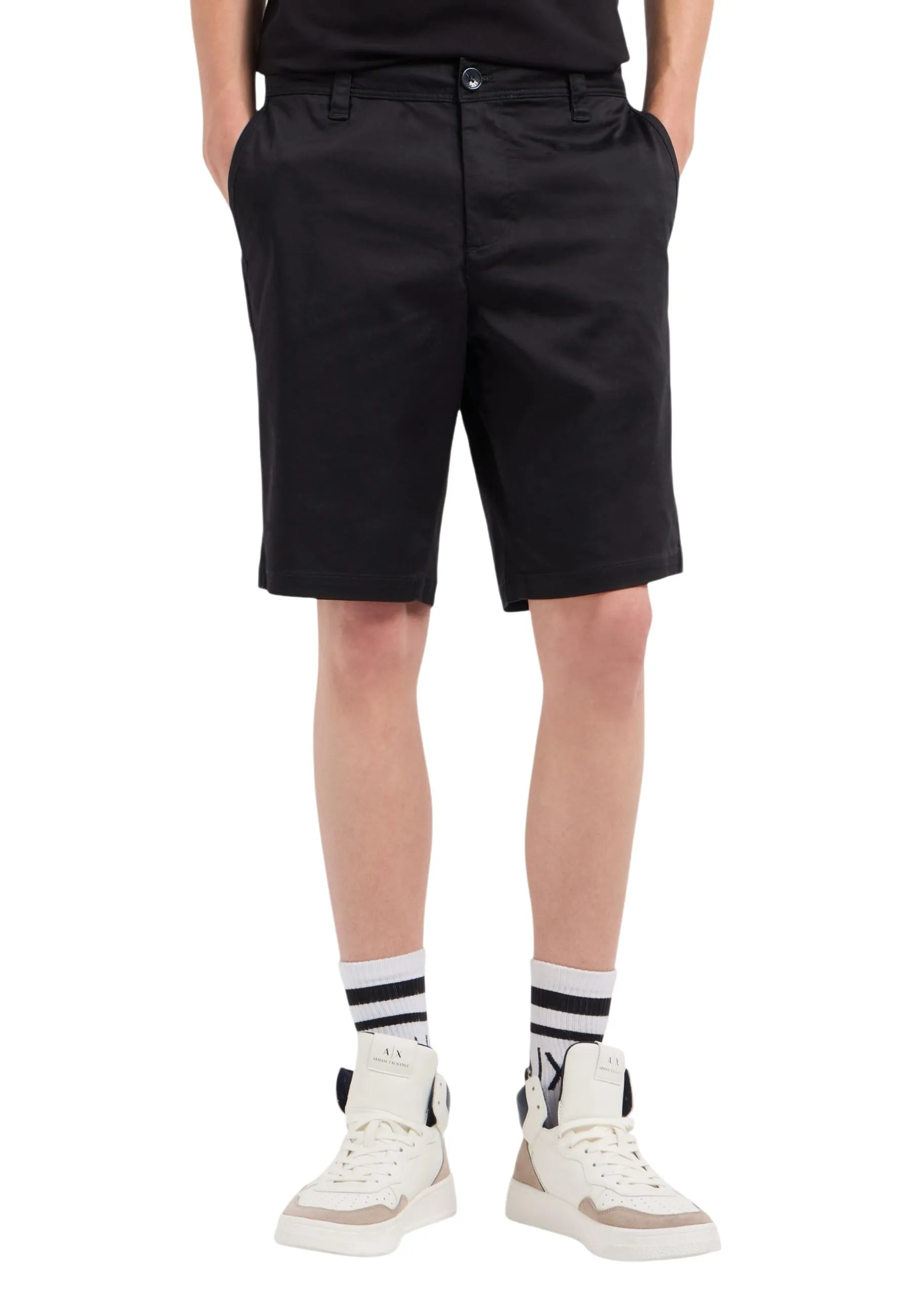 Herren Bermudas Schwarz 516879