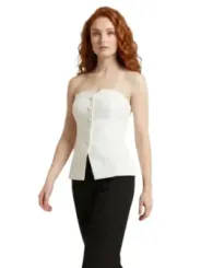 Morgan De Toi Damen Top Weiß | online kaufen