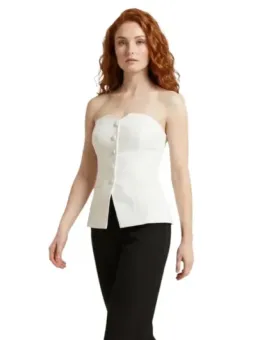 Morgan De Toi Damen Top Weiß mieten - Flex-Fashion Verleih