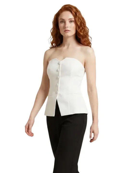 Morgan De Toi Damen Top Weiß | online kaufen