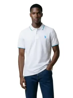 U.S. Polo Assn. Herren Polo Weiß mieten | Flex-Fashion Verleih