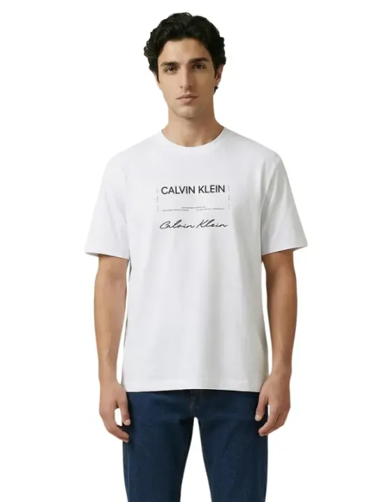 Calvin Klein Jeans Herren T-Shirt Weiß | online kaufen