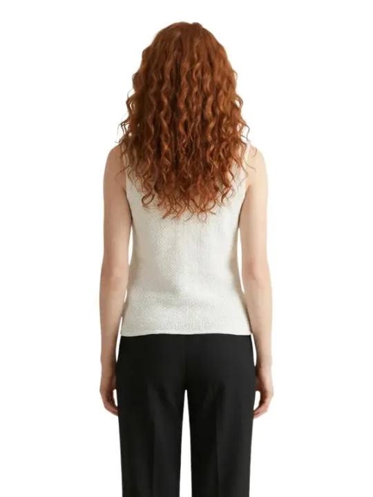 Jacqueline De Yong Damen Weste Weiß | online kaufen