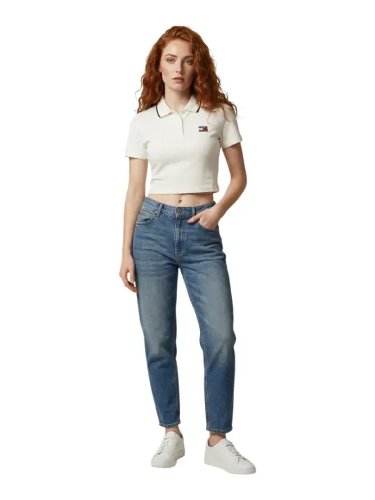 Tommy Hilfiger Jeans Damen Top Weiß | online kaufen