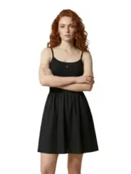 Tommy Hilfiger Jeans Damen Kleid Schwarz | online kaufen