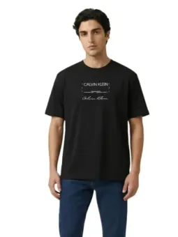 Calvin Klein Herren T-Shirt Schwarz mieten | Flex-Fashion