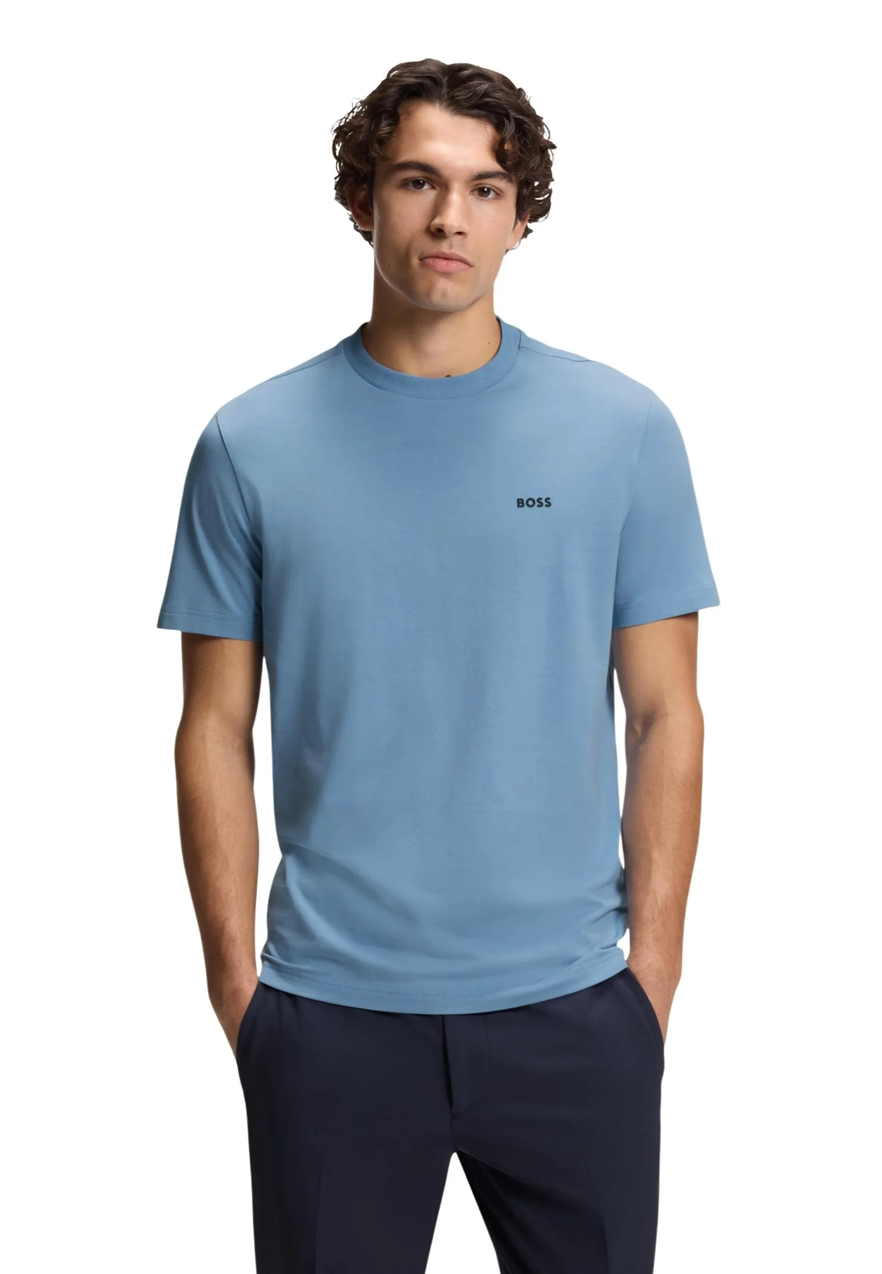 Boss Herren T-Shirt Azurblau 516727