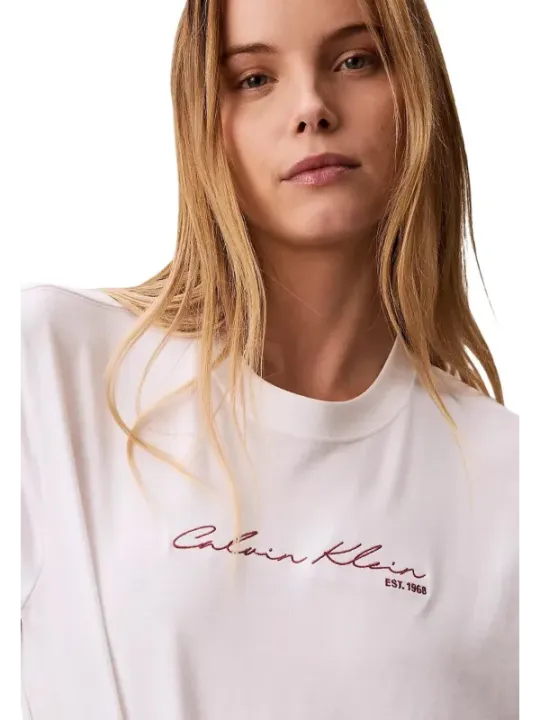 Calvin Klein Jeans Damen T-Shirt Weiß | online kaufen