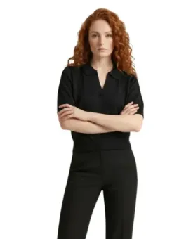 Only Damen Polo Schwarz mieten – Flex-Fashion Verleih-Shop