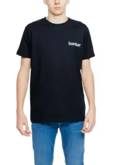 Schwarzes T-Shirt mit Aufschrift