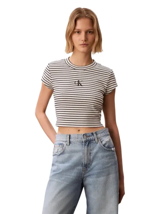 Calvin Klein Jeans Damen Top Schwarz | online kaufen