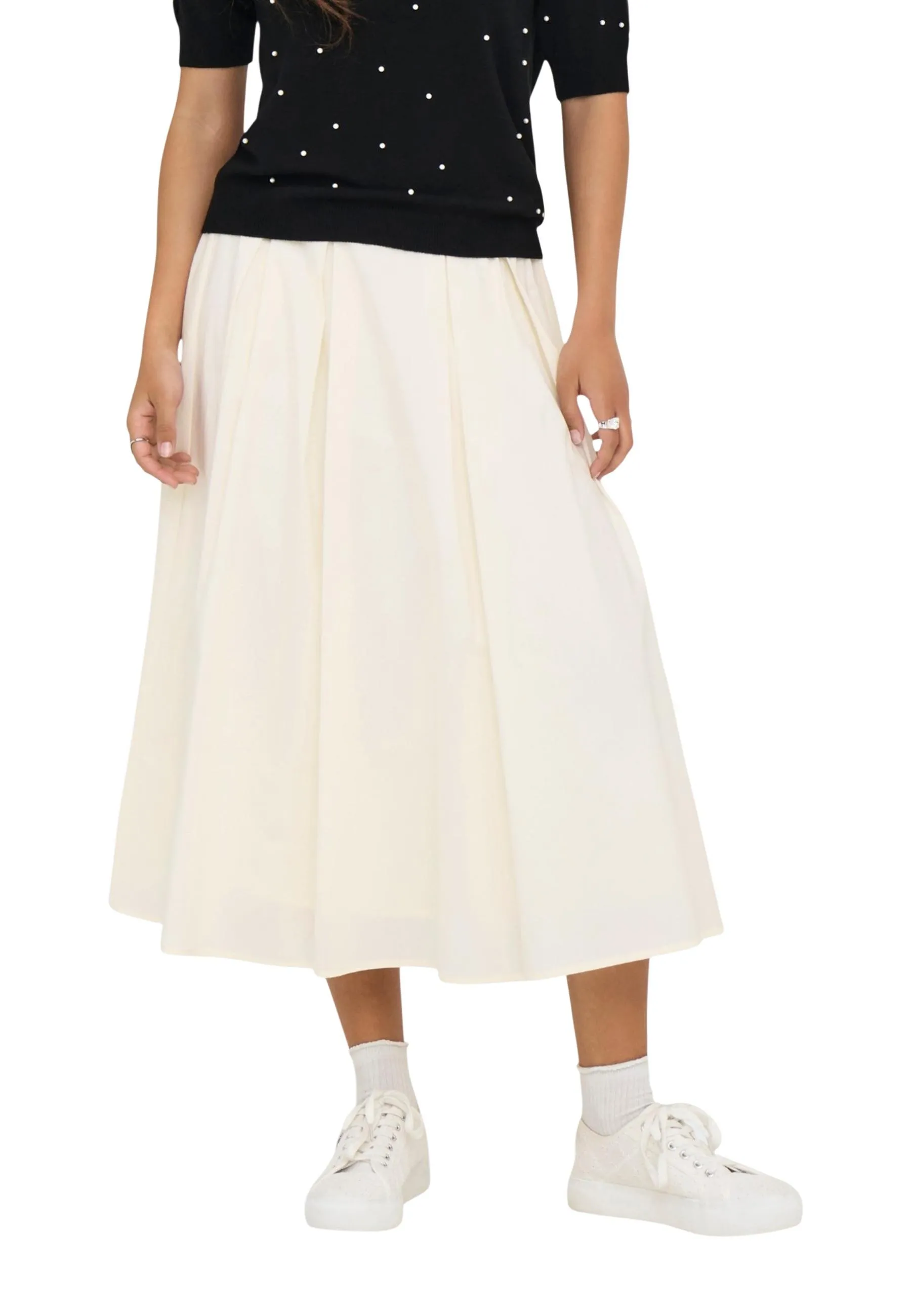 Only Damen Rock Weiß 516572