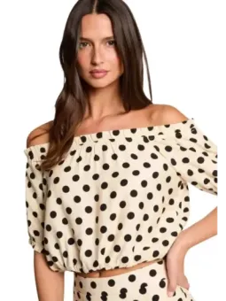 Morgan De Toi Damen Bluse Beige | online kaufen