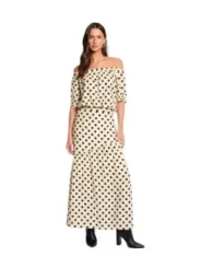 Morgan De Toi Damen Bluse Beige | online kaufen