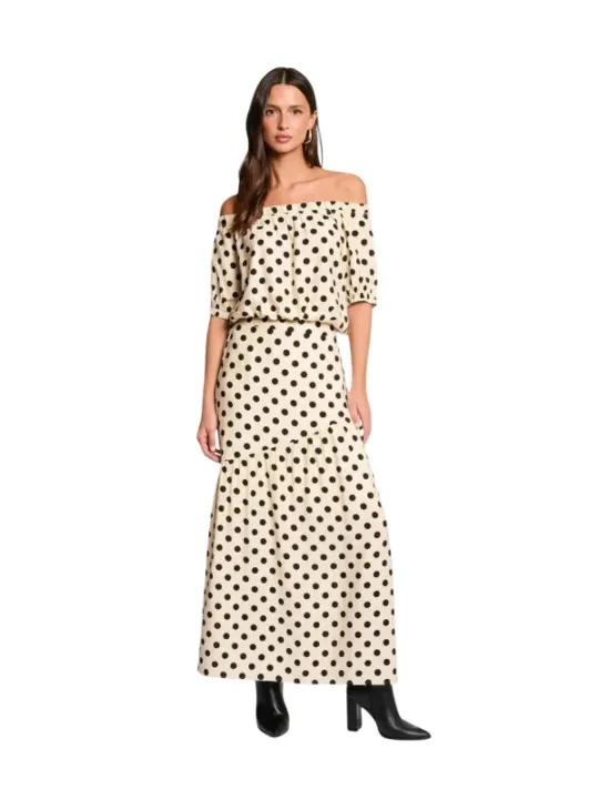 Morgan De Toi Damen Bluse Beige | online kaufen