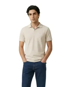 Calvin Klein Jeans Herren Polo Beige | online kaufen