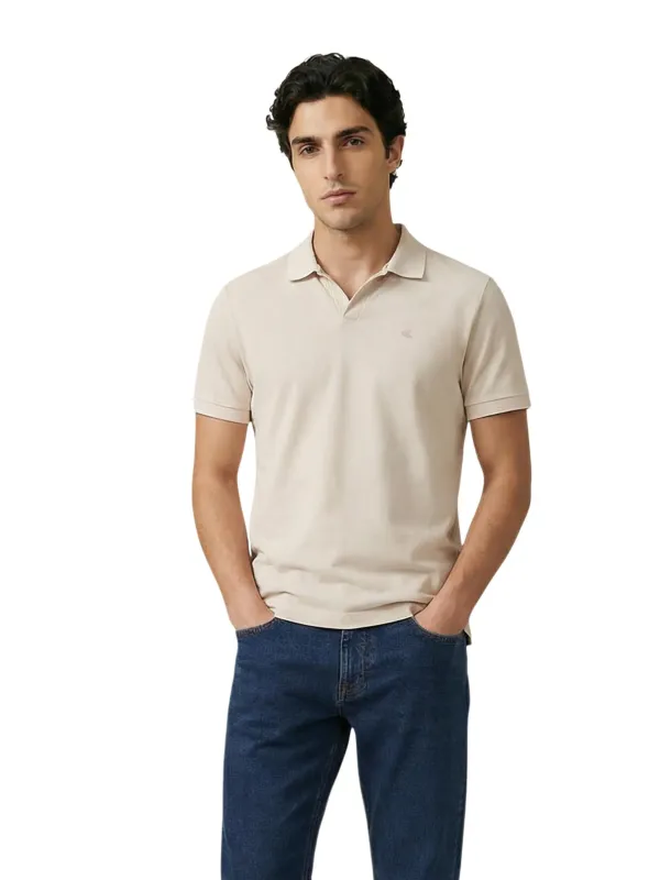 Calvin Klein Jeans Herren Polo Beige | online kaufen