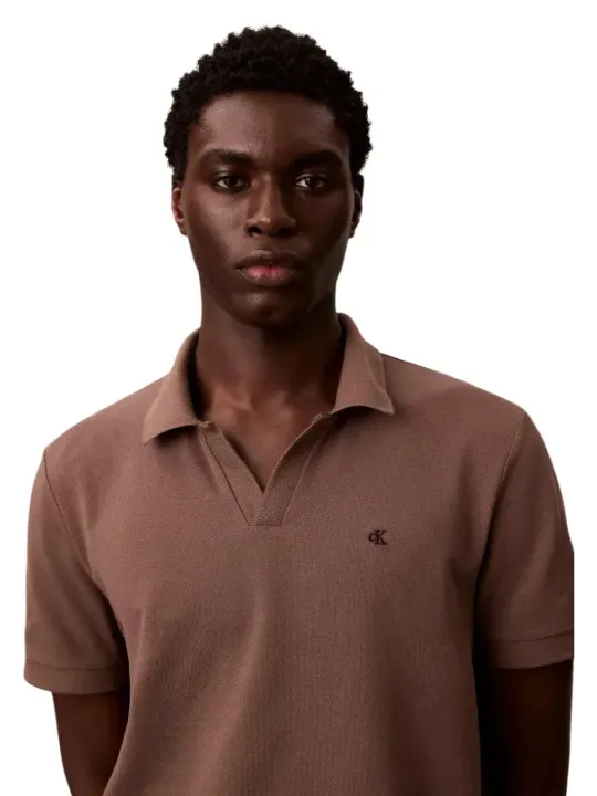 Calvin Klein Jeans Herren Polo Braun | online kaufen