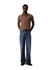 Calvin Klein Jeans Herren Polo Braun | online kaufen