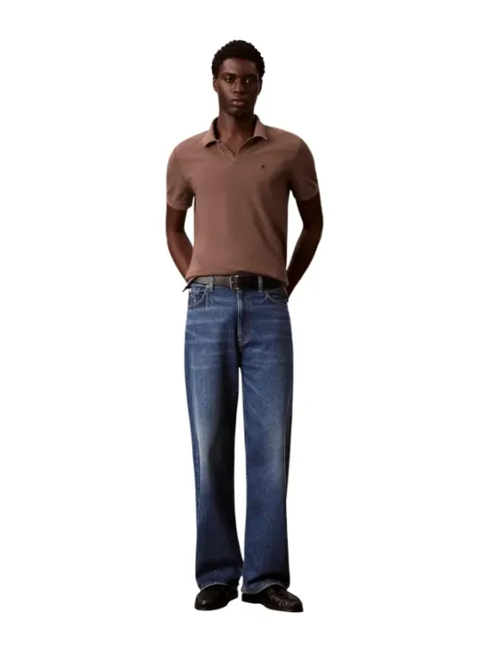 Calvin Klein Jeans Herren Polo Braun | online kaufen