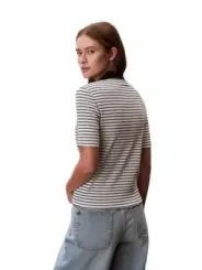 Calvin Klein Jeans Damen Polo Schwarz | online kaufen