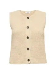 Jacqueline De Yong Damen Weste Beige | online kaufen