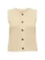 Jacqueline De Yong Damen Weste Beige | online kaufen