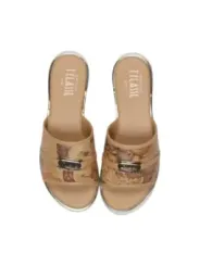 Alviero Martini Prima Classe Damen Pantolette Beige