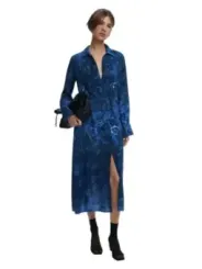 Desigual Damen Kleid Blau | online kaufen