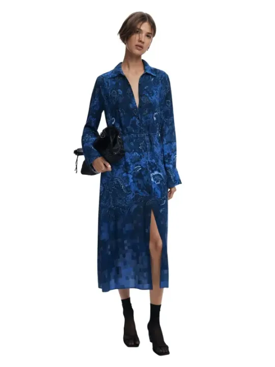 Desigual Damen Kleid Blau | online kaufen