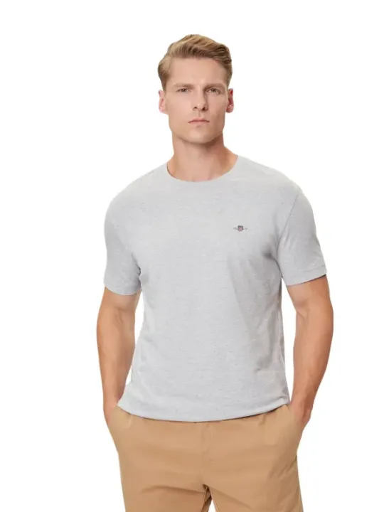 GANT Herren T-Shirt Grau | online kaufen