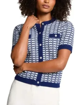 Morgan De Toi Damen Cardigan Blau XS mieten - Flex-Fashion