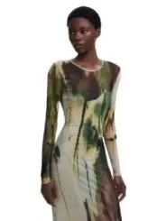 Desigual Damen Kleid Grün | online kaufen